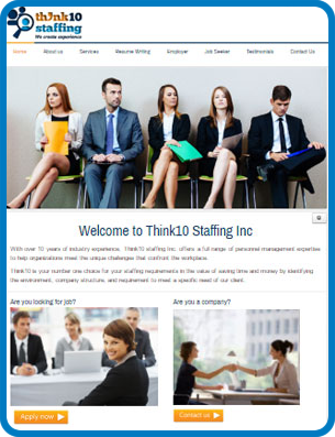 Staffing web design